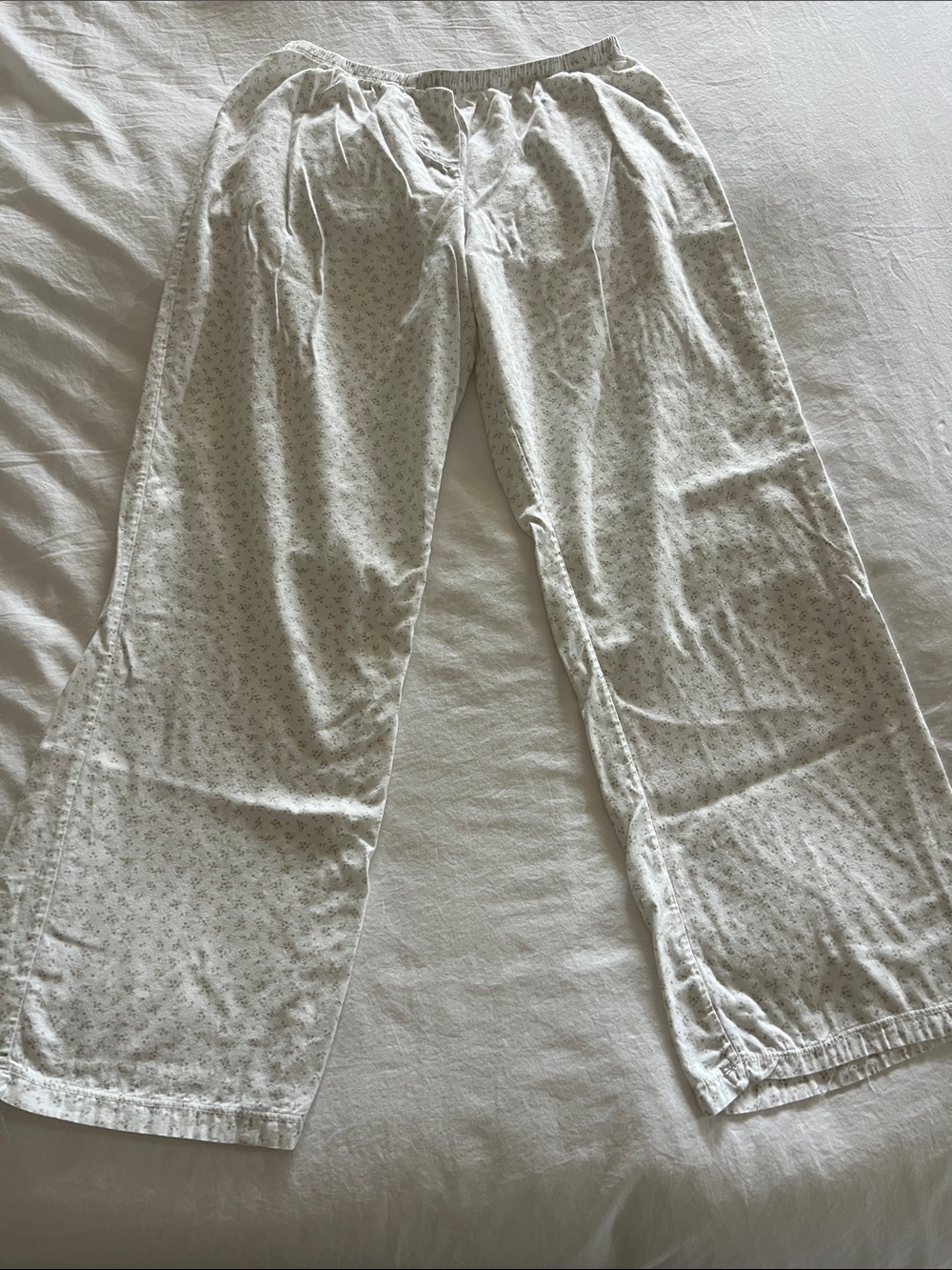 🟣 BOGO! Brandy Melville Cotton Pajama Pants with Subtle Floral Print